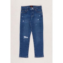 Hopi Kids Çocuk Erkek Likralı Kot Pantolon D Hopi Kids - Indigo - 5-6 Yaş