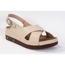 Dagoster DZA37-3031 Bej Günlük Kadın Sandalet