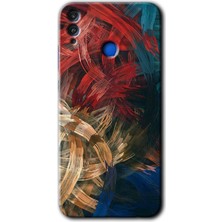 MRC İletişim Honor 8x Kılıf Hd Desen Baskılı Arka Kapak - Karma Boyalar