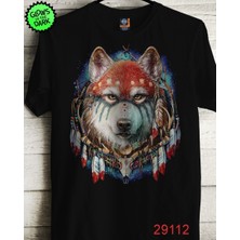 Erkek Kurt Baskılı T-shirt