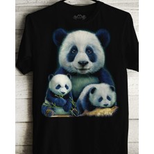Ayakuydur Erkek Panda Baskılı T-Shirt