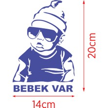 Mıgnatıs Arabada Bebek Var Araba Sticker - Oto Sticker - Araba Sticker - 20 cm