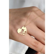 Nida Jewelry 925 Ayar Gümüş Anne Bebek Kolye