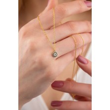 Nida Jewelry 925 Ayar Gümüş Nazar Boncuğu Kolye