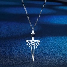 Nida Jewelry 925 Ayar Gümüş Tasarım Kılıç Kolye
