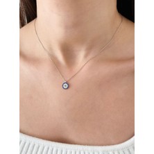 Nida Jewelry 925 Ayar Gümüş Nazar Boncuğu Kolye