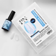 Patrisa Nail Gel Tips, Süt Beyazı (Oval), Kutuda 120 Adet