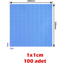 Termal Ped soğutucu termal silikon ped 0,5mm 1x1 cm 100 adet