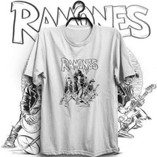 The Fame Ramones, Black White, Rock Metal Grup Tişörtü