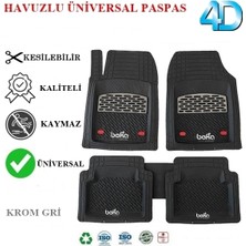 Beka52 Fiat Linea 2022 4d Havuzlu Universal Paspas Krom Gri