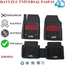 Beka52 Ford Connect 2009 4d Havuzlu Universal Paspas Kırmızı