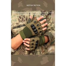 Motiva 511 Model Taktik Combat Motosiklet Bisiklet Outdoor Sport Korumalı Yarım Parmaksız Eldiven