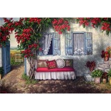 Pix Art Sanat Köy Evi  Pixart Sanat Elmas Mozaik Tablo Diamond Türkiye    86 x 58 cm