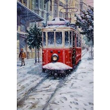 Pix Art Sanat Karlı Taksim Pixart Sanat Elmas Mozaik Tablo Diamond Türkiye 36 x 51 cm