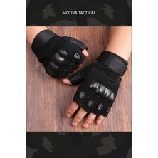 Motiva 511 Model Taktik Combat Motosiklet Bisiklet Outdoor Sport Korumalı Yarım Parmaksız Eldiven