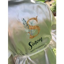 Dc Dokme Bride Sabahlık Gelin Sabahlığı Nedime Sabahlık Maid Of Honor (Baskılı)