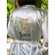 Dc Dokme Bride Sabahlık Gelin Sabahlığı Nedime Sabahlık Maid Of Honor (Baskılı)