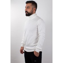 Twister 3623 Ekru Balıkçı Yaka Erkek Kazak