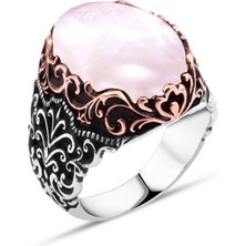 Amberkan Sedef Taşlı Erkek Yüzük