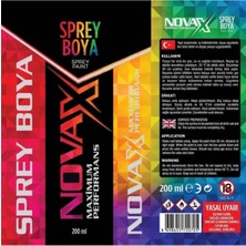 Novax Sprey Boya 200 ml Turuncu