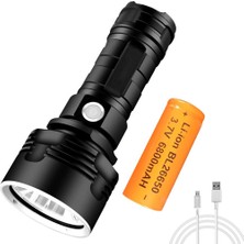 LED El Feneri XHP50 Torch USB Şarj