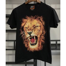 Ayakuydur Erkek Aslan Baskılı T-Shirt