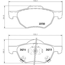 Acdelco Honda Accord Ön Balata 2003-2008 Arasi