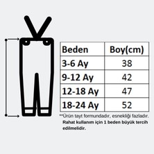 Miny Trendy 2'li Set 4 Mevsim Ayarlanabilir Çapraz Askılı Esnek Triko Bebek Tayt