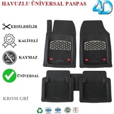 Beka52 Audi Q7 2014 4d Havuzlu Universal Paspas Krom Gri