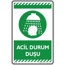 İsg Tabelam 25x35cm/kompozit/Acil Durum Duşu