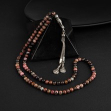 Osmanlı Doğal Taş Rodonit Doğal Taş Tesbih 99LUK - 6mm