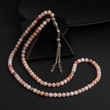 Osmanlı Doğal Taş Opal Pembe Doğal Taş Tesbih 99LUK - 6mm