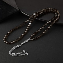 Osmanlı Doğal Taş Dumanlı Kuvars Doğal Taş Tesbih 99LUK - 6mm