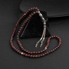 Osmanlı Doğal Taş Dragon Jasper Doğal Taş Tesbih 99LUK - 6mm