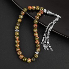 Osmanlı Doğal Taş Unakit Doğal Taş Tesbih 33LÜK - 8mm