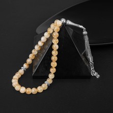 Osmanlı Doğal Taş Sitrin Doğal Taş Tesbih 33LÜK - 8mm