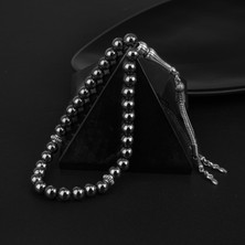 Osmanlı Doğal Taş Hematit Doğal Taş Tesbih 33LÜK - 8mm