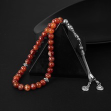 Osmanlı Doğal Taş Madagaskar Akiği Doğal Taş Tesbih 33LÜK - 8mm