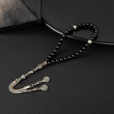 Osmanlı Doğal Taş Siyah Turmalin Doğal Taş Tesbih 33LÜK - 6mm