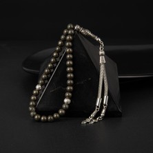 Osmanlı Doğal Taş Pirit Doğal Taş Tesbih 33LÜK - 6mm