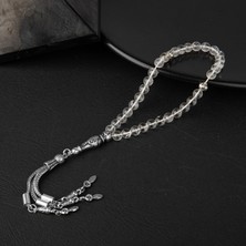 Osmanlı Doğal Taş Kristal Kuvars Doğal Taş Tesbih 33LÜK - 6mm
