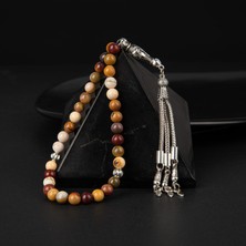 Osmanlı Doğal Taş Jasper Doğal Taş Tesbih 33LÜK - 6mm