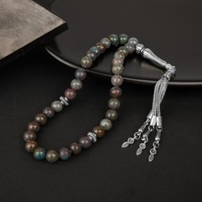 Osmanlı Doğal Taş Ruby Kiyanit Doğal Taş Tesbih 33LÜK - 8mm