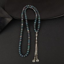 Osmanlı Doğal Taş Ruby Kiyanit Doğal Taş Tesbih 99LUK - 6mm
