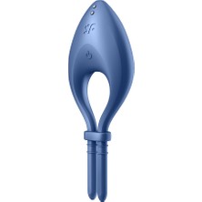 Satisfyer Bullseye Connect Blue App Kontrollü Ayarlanabilir Titreşimli Penis Halkası