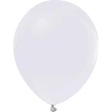 Balon Düz 12 Inch Balon Düz Beyaz 10 Adet