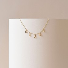 Nida Jewelry 925 Ayar Gümüş Harf Isim Kolye
