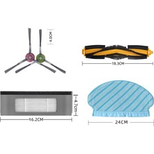 Sunshinee Debot Ozmo 920/950/T5/2 Hibrid Robot Süpürge Parçaları Ana Yan Fırça Hepa Filtre Paspas (Yurt Dışından)