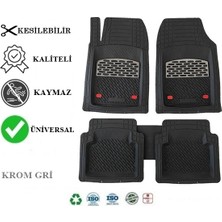 Beka52 Volkswagen Touareq 2020 4d Havuzlu Universal Paspas Krom Gri