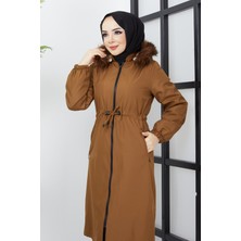 Hafsa Mina Beli Bağcıklı Mont Taba